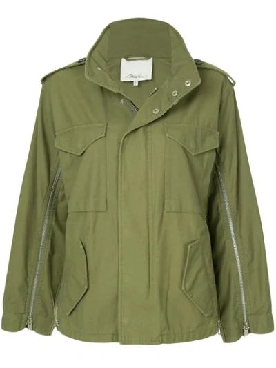 Shop 3.1 Phillip Lim / フィリップ リム Zip Detail Field Jacket In Green