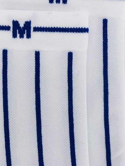 MSGM 条纹针织袜 - 蓝色