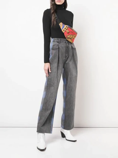 Shop Haculla Wide Leg Jeans In Blue