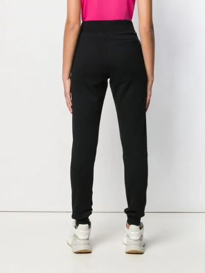 Shop Karl Lagerfeld Address Logo Track Pants In Black