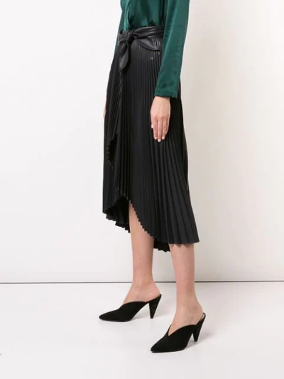 Shop A.l.c Pleated Skirt In Black