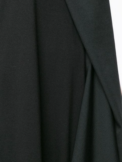 Shop Yohji Yamamoto Asymmetric Hem Dress - Black