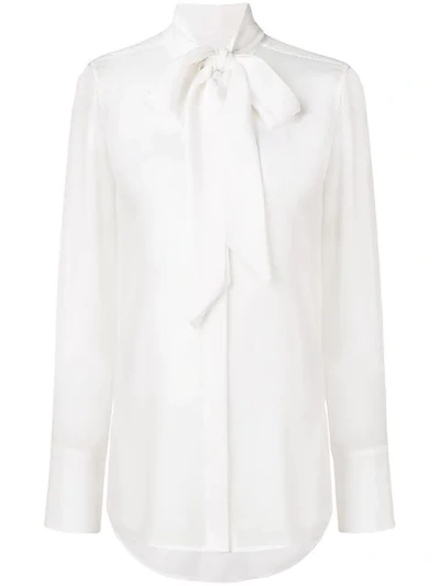 Shop Equipment Pussy Bow Blouse In White