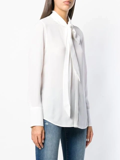 Shop Equipment Pussy Bow Blouse In White