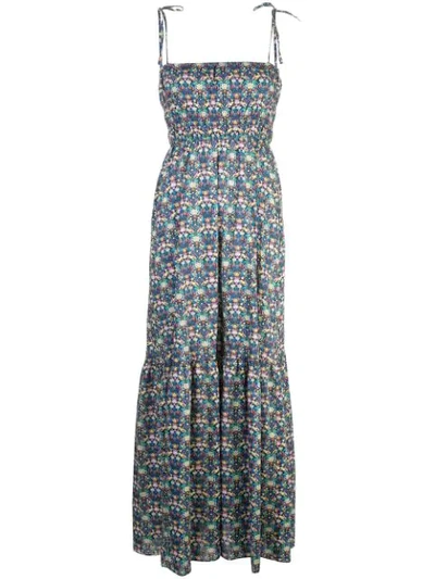 Shop Cynthia Rowley Azores Maxi Dress In Blkmt - Black Multi