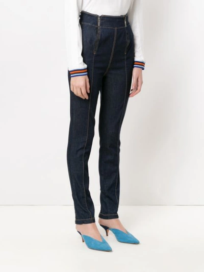 Shop Tufi Duek High Waisted Jeans - Blue