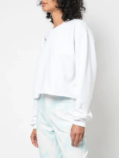 Shop Cynthia Rowley I Love You Sweatshirt In White