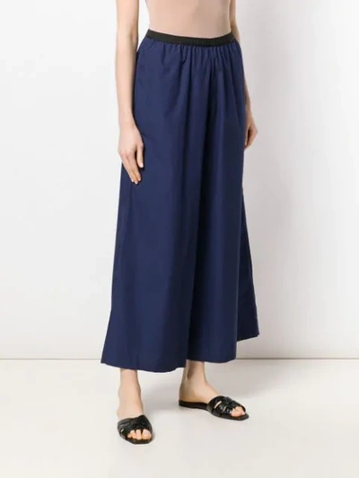 ANTONIO MARRAS WIDE-LEG FLARED TROUSERS - 蓝色