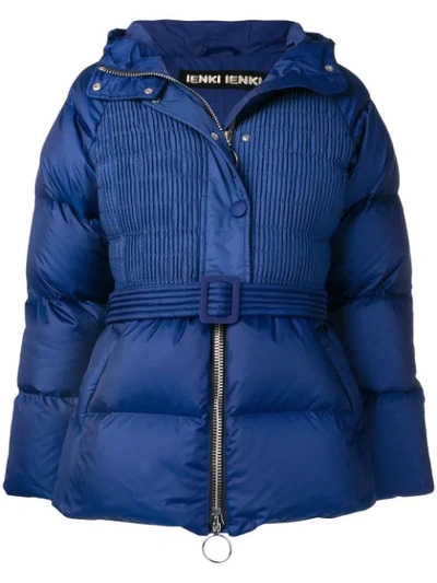 Shop Ienki Ienki Ribbed Puffer Jacket - Blue