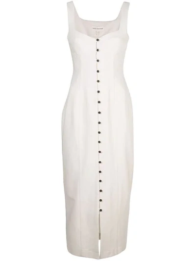 Shop Mara Hoffman Angelica Button-down Dress In Neutrals
