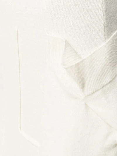 CÉDRIC CHARLIER 密织半身裙 - 白色