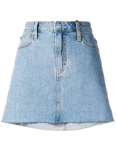 CALVIN KLEIN JEANS SHORT DENIM SKIRT - 蓝色