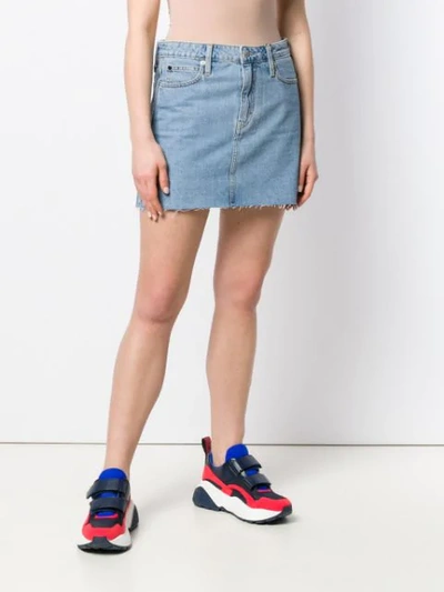 Shop Calvin Klein Jeans Est.1978 Short Denim Skirt In Blue