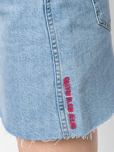 Shop Calvin Klein Jeans Est.1978 Short Denim Skirt In Blue