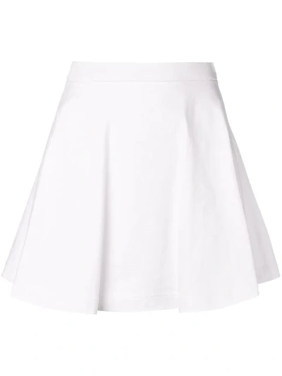 Shop Prada Flared Skirt In White