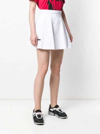 Shop Prada Flared Skirt In White
