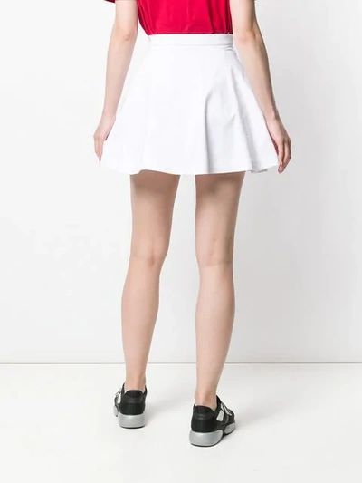 Shop Prada Flared Skirt In White