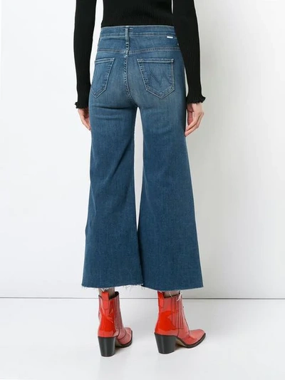 MOTHER WIDE LEG CROPPED TROUSERS 