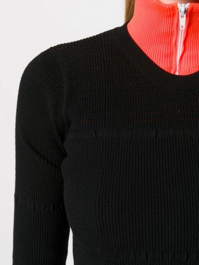 Kenzo Kurzes Strickkleid In Black