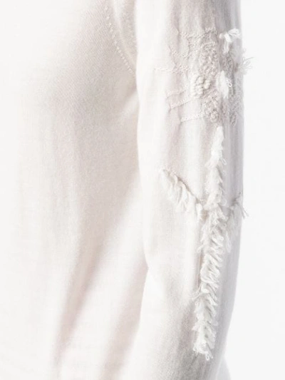Shop Barrie Sweet Eighteen Cashmere Turtleneck Pullover In White