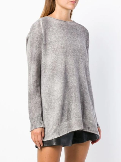 Shop Avant Toi Loose Fit Sweater - Grey