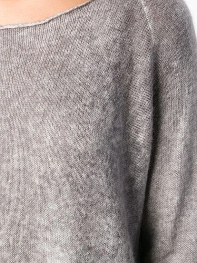 Shop Avant Toi Loose Fit Sweater - Grey