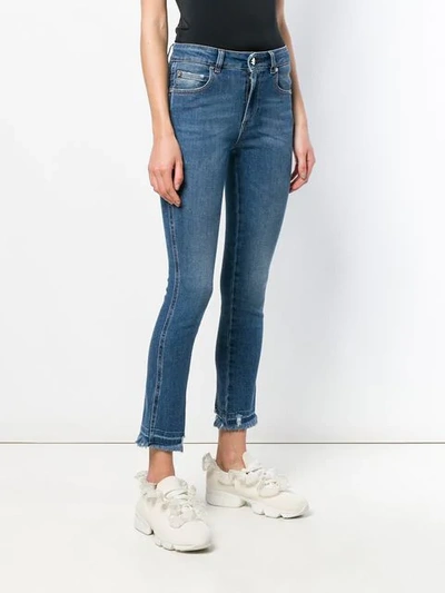 Shop Red Valentino Skinny Fit Mid Rise Jeans In Blue