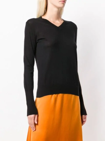 Shop Allude Knitted Sweatshirt In Black