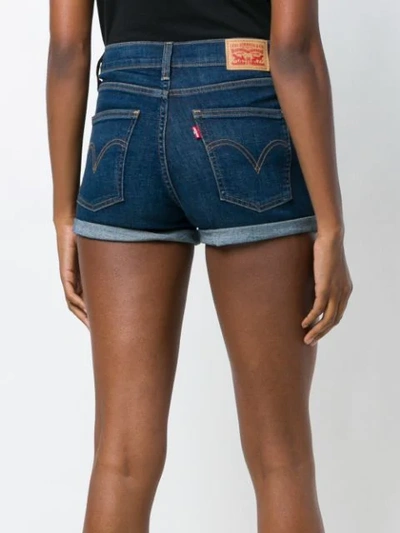 Shop Levi's High Rise Shorts In Blue