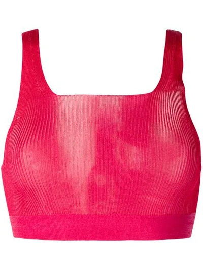 Shop Artica Arbox Cropped Tank Top - Pink