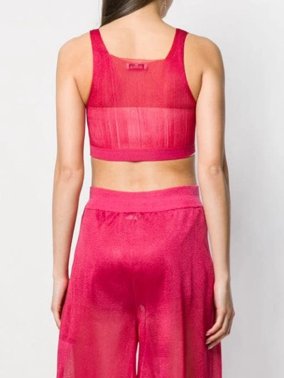 Shop Artica Arbox Cropped Tank Top - Pink