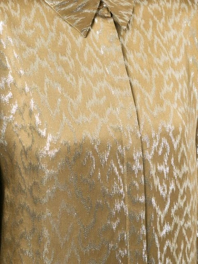longsleeved printed blouse