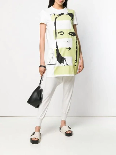 Shop Rick Owens Drkshdw Graphic Print Tunic In White