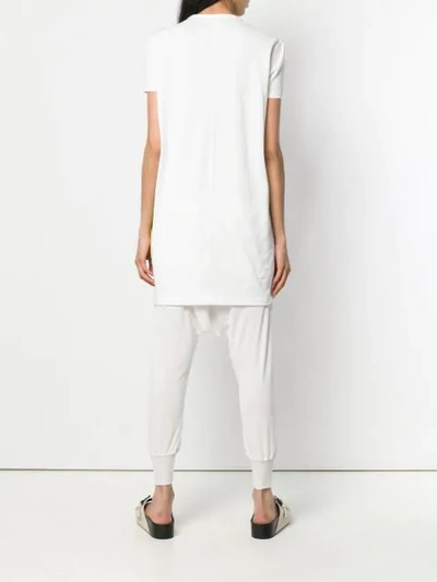 Shop Rick Owens Drkshdw Graphic Print Tunic In White