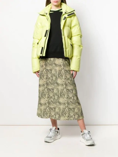 Ben Taverniti Unravel Project Regular Puffer Jacket In Green