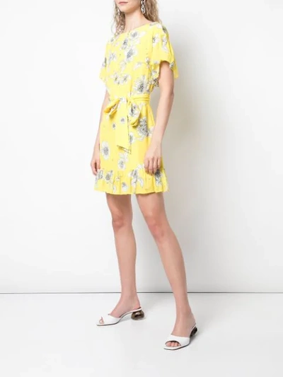 ALICE+OLIVIA ELLAMAE MINI DRESS - 黄色