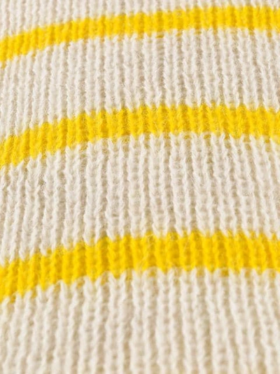 Shop Isabel Marant Étoile Funnel-neck Striped Sweater - Yellow