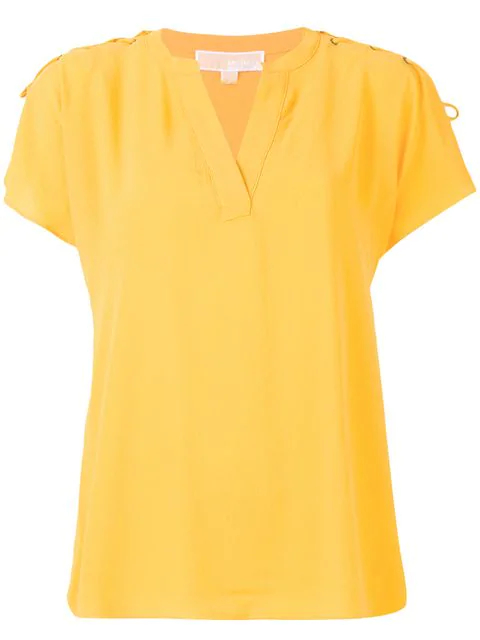 michael kors blouses yellow