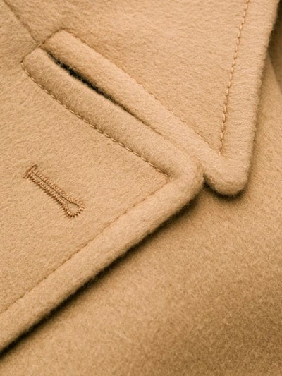 Shop Alberto Biani Double-breasted Coat In Neutrals