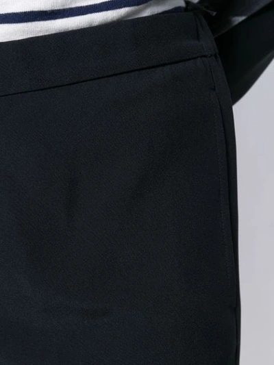 Shop N°21 Colour Block Cropped Trousers In Black