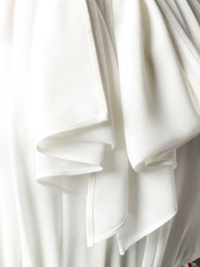 Shop Elisabetta Franchi Frill-trim Sleeveless Top In White
