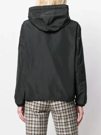 Shop Moncler Hooded Alexandrite Jacket In Black