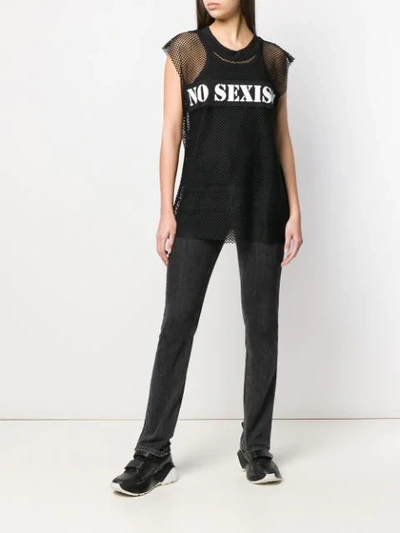 Shop Marlies Dekkers No Sexism String T-shirt In Black
