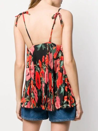 Shop Aniye By Floral Print Tank Top - Black