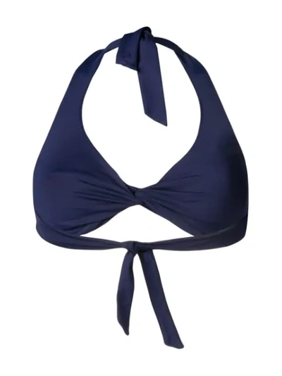 Shop Fisico Bow Bikini Top In Blue