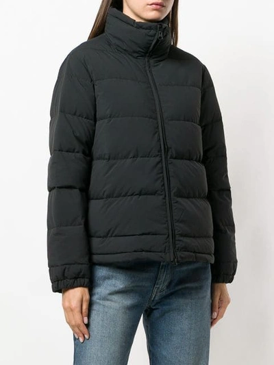 Shop Aspesi Full-zip Down Jacket In Black
