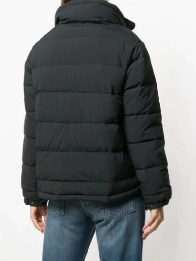 Shop Aspesi Full-zip Down Jacket In Black