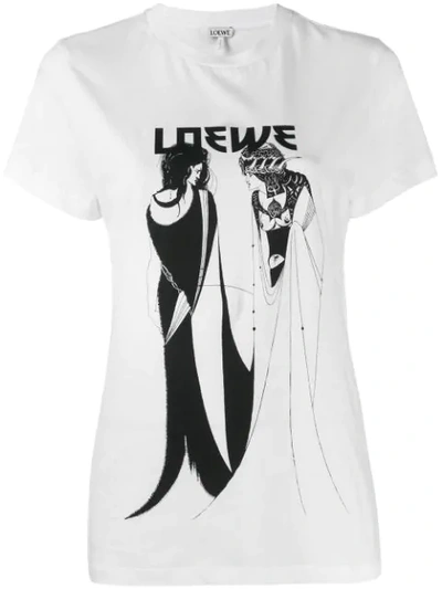 Shop Loewe Printed T-shirt In 2100 White