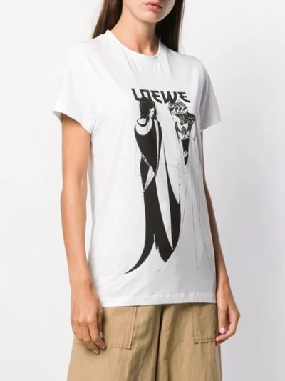 Shop Loewe Printed T-shirt In 2100 White