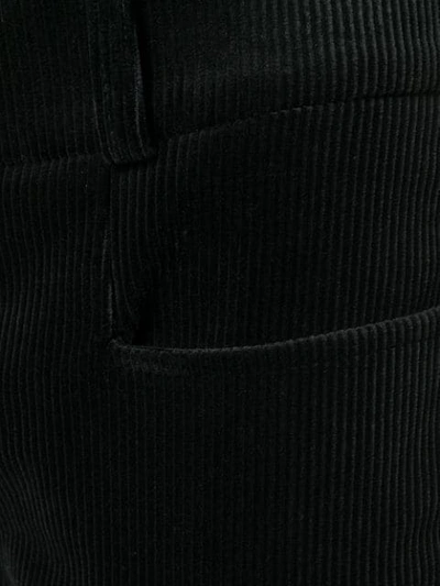 Shop Saint Laurent Corduroy Trousers In Black
